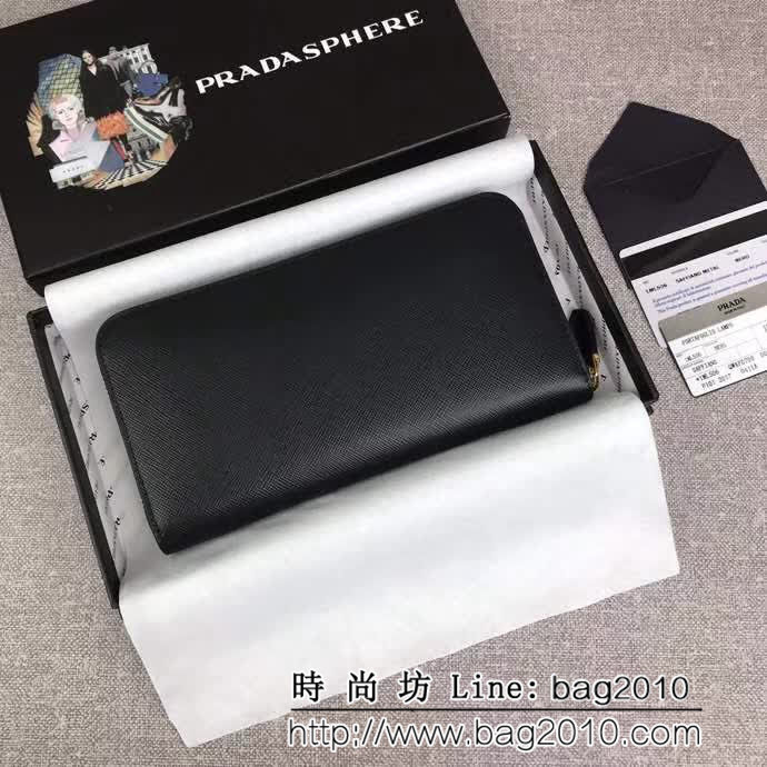 PRADA普拉達 專櫃最新款 鬥牛犬造型 女士錢夾 1ＭL506 DD1085